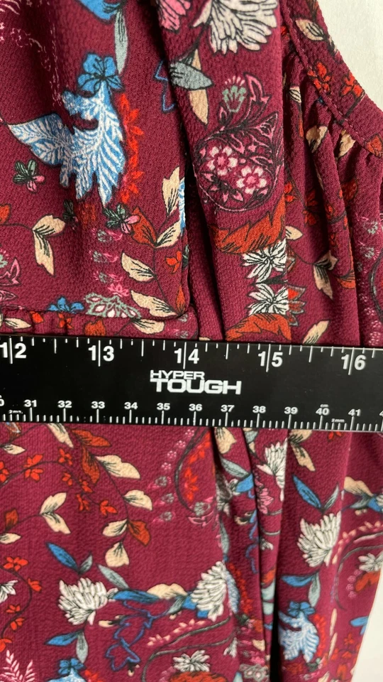 Romeo & Juliet Couture 女式露肩迷你连衣裙 V 领花卉印花 S 码 — 第 4/4 张图片