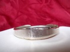Kids Size Monogrammed Engraved Bracelet 925 Sterling Silver Cuff Bangle