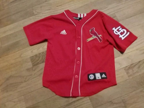 Vintage Adidas Albert Pujols St. Louis Cardinals Kids Red Jersey YOUTH Medium
