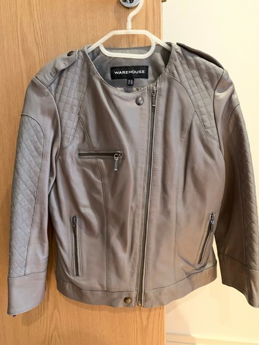 Real Leather Jacket (size 10 UK) | eBay