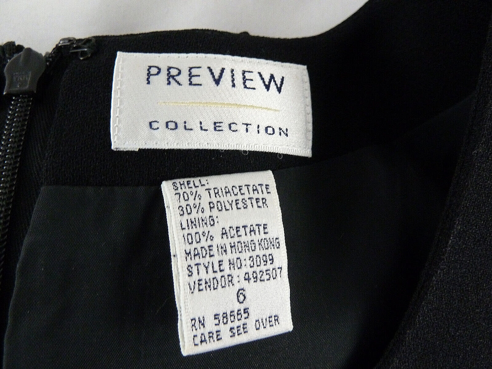 PREVIEW Collection Basic Black Dress Fully Lined … - image 4