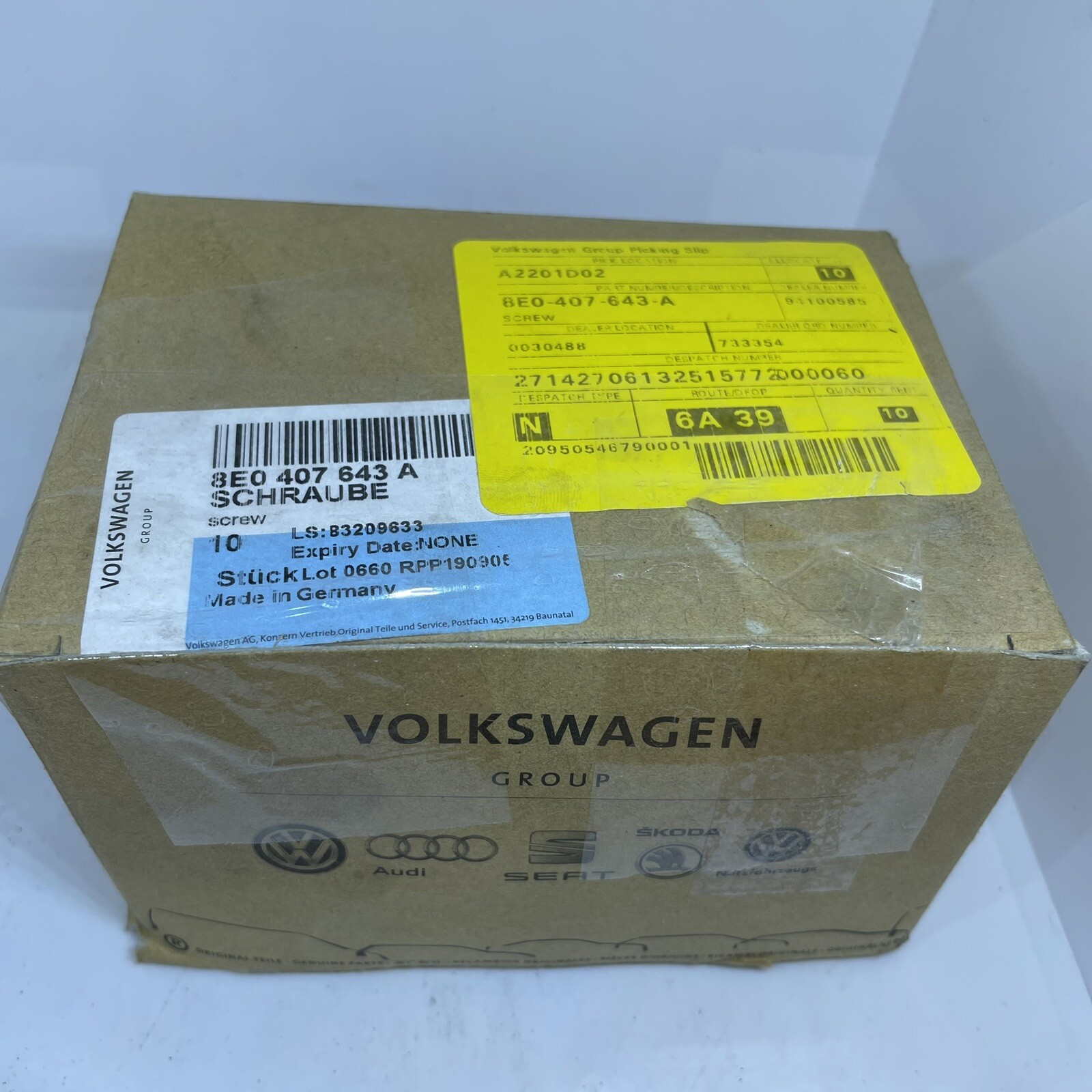 Genuine Audi A4 RS4 A5 A6 RS6 A7 A8 Q5 R8 wheel hub bearing bolts