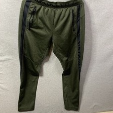 All In Motion Joggers Men Medium Olive Green Drawstring Waist Tapered Leg Active