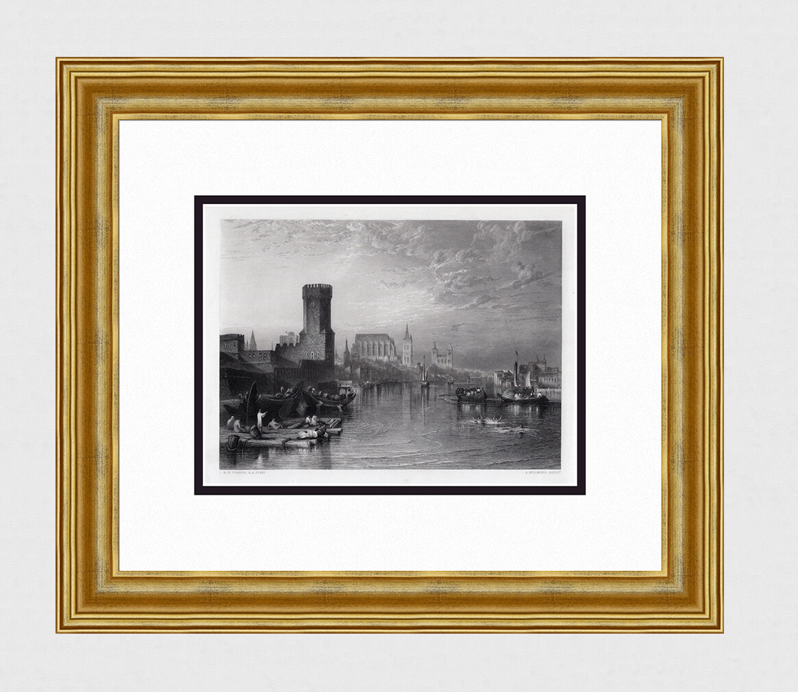 JMW TURNER 1800s Engraving 