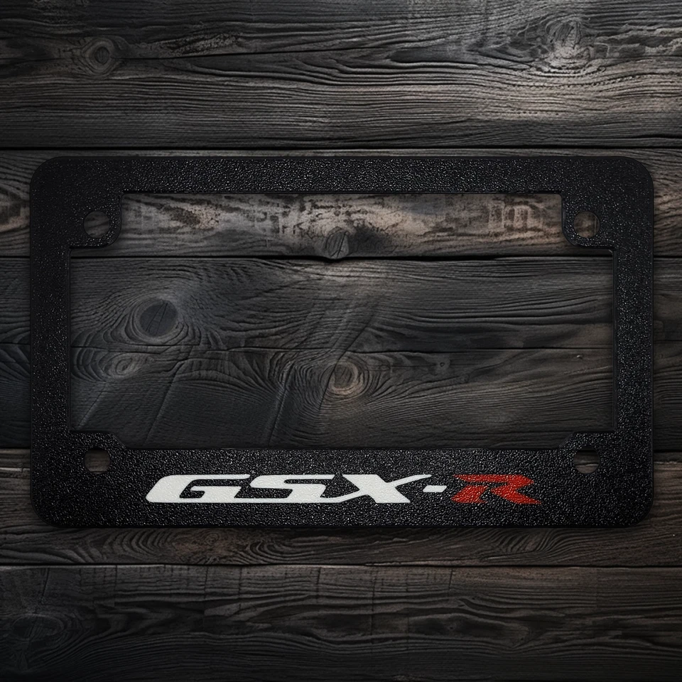 Marco de matrícula texturizado para motocicleta Suzuki GSX-R GSXR (TODOS LOS MODELOS AÑOS) Foto 2 de 2