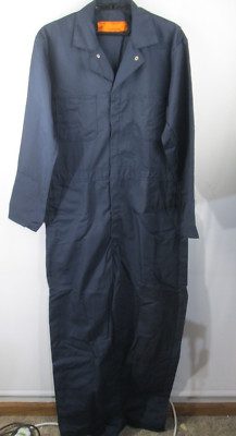 VTG 80's Redcap Coveralls Work Mechanic 44R Blue Made in USA | eBay