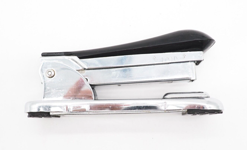 ACE CADET Model 302 Lift Top Vintage metal Stapler - Made in USA (1960s) - Black - Picture 5 of 6