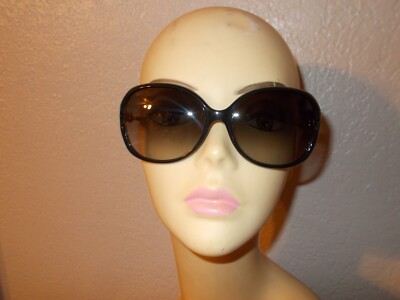 Gucci GG0076S 002 Black Gold Frame Gray Lenses Sunglasses