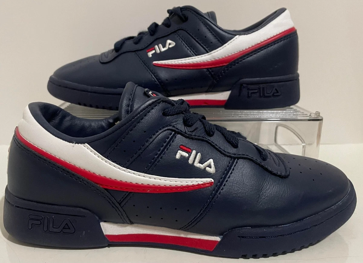 Grade School Fila Shoes Original Fitness Navy White Red 3VF80105 460 US 6 UK 5