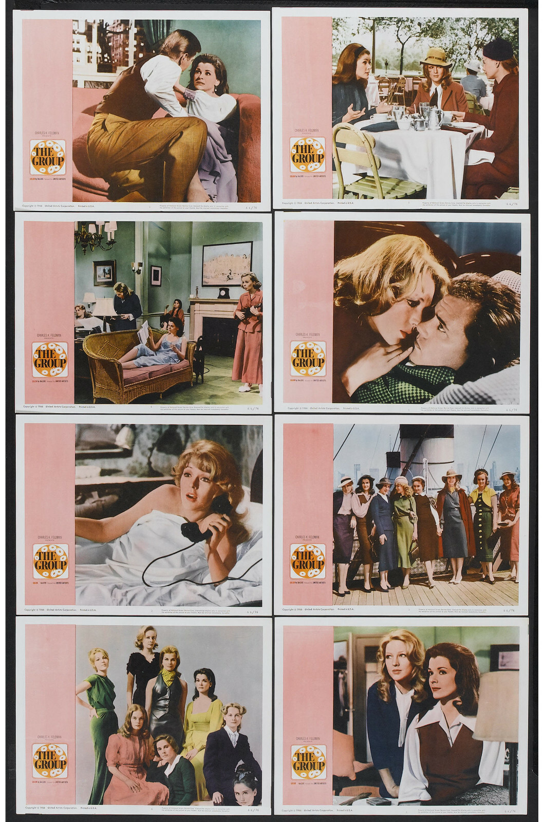 The Group Orig 1966 Lobby Card Set Joanna Pettit Candice Bergen 11x14 Posters Ebay