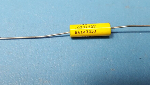 (4 pcs)Capacitor, METALLIZED POLYCARBONATE, BA1A333J, IMB, Axial,0.033UF, 50V - Picture 5 of 6
