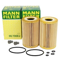 2X Mann ÖLfilter HU7008Z +ÖLablassschraube ÖLwechsel FüR Audi VW Golf Skoda TDI