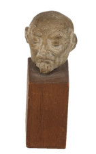 Sculpture tête céramique, Alfred Herbert Georg Seidel, succession