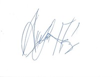 Diamanda Galas autograph signed 10x15 cm index card