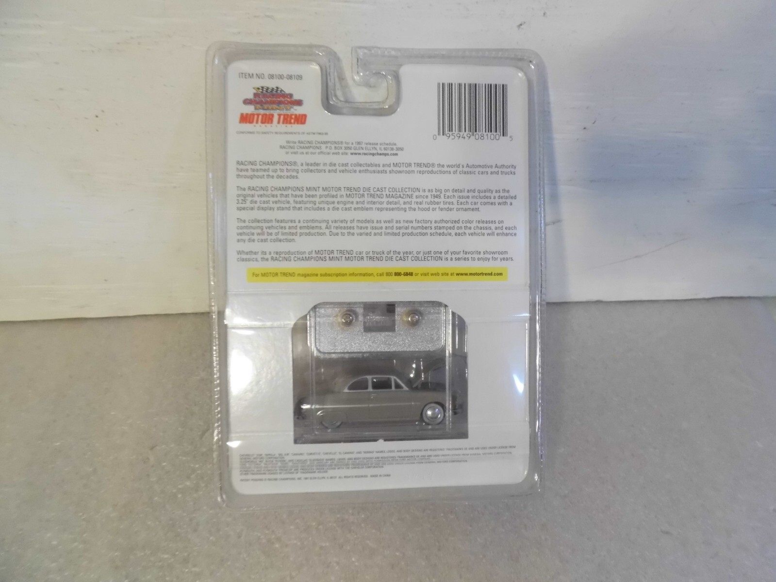 Racing Champions Mint Motor Trend 1950 Ford Coupe 1:58 New Sealed