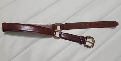 Fossil Womens Brown Genuine Leather Belt With Buckle Gold Accents Size M Fossil Size M Waist Belt Belts for Women for sale | eBay main image 4