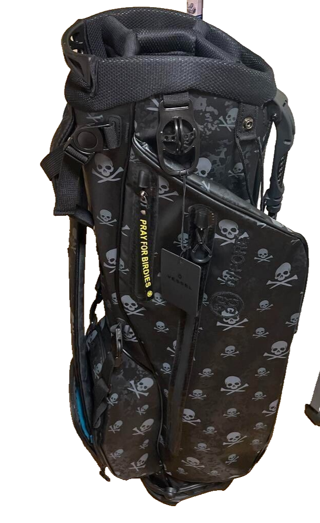 Vessel g fore golf golf caddy bag g fore skull black New Vessel g fore golf golf caddy bag g fore skull black New