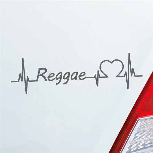 Auto Aufkleber Reggae Puls Herzschlag 19x5,5 cm Sticker Heckscheibenaufkleber - Bild 12 von 24
