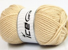 4-Skein Lot Atlas Yarn bulky acrylic 4x100g/130m Cafe Latte