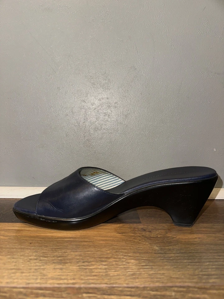 Sandalias Tommy Hilfiger de cuero azul marino Marie talla 10 Foto 4 de 4