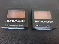 Revlon Satin Eyeshadow - SHIMMERING SIENNA  #015 - TWO - Both Brand New / Sealed