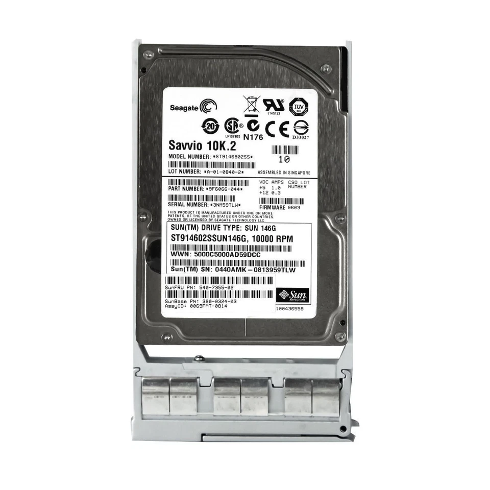 Hard Drive SUN 540-7355-02 ST914602SSUN146G 146GB 10000RPM SAS 16MB 2.5'' - Image 3 of 3