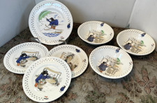 6 COALPORT England Paddington Bear Childs Dish Bowl Plate lot dishes