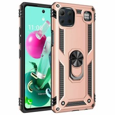 Funda de teléfono con soporte de anillo a prueba de golpes para LG K92 5G K53 K52 K51S K40S Stylo 7 6