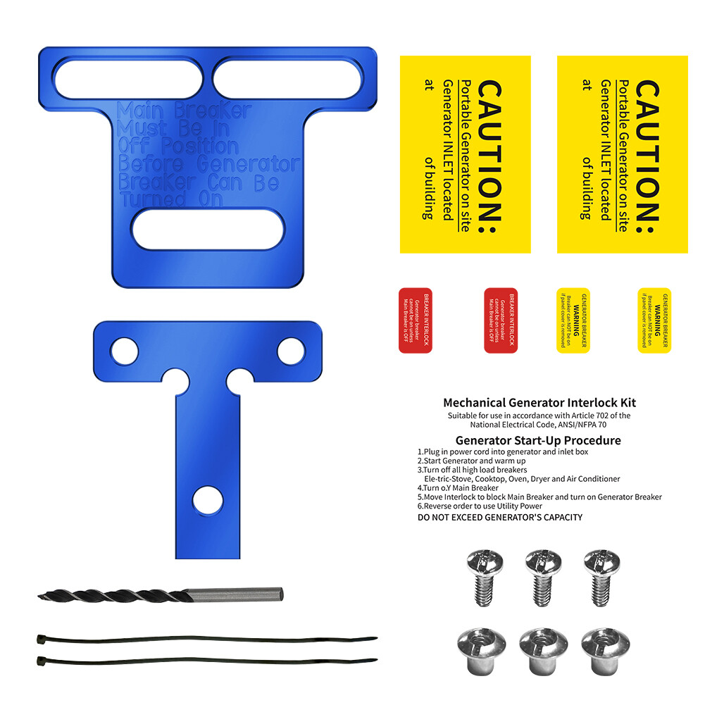 For Eaton / Cutler Hammer BR Series 100Amp Panels Generator Interlock Kit