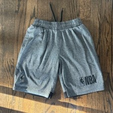 Boys NBA gray black shorts