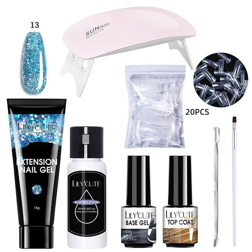 Set Gel Unghie 6W Lampada LED Set Completo Manicure Vernis Semi Permanente Prolunga Rapida - Foto 49 di 95