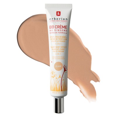 Erborian BB Cream with Ginseng Fair Clair - Lightweight Buildable Coverage wi...