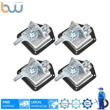 4× Trailer Door Latch T-Handle Lock Stainless Steel Keys Camper RV Truck Toolbox