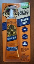 Gorilla Glue Waterproof Fabric Glue 2.5 Ounce Tube, Clear, Pack Of 1  8025501 