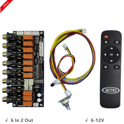  Audio Source Switcher Audio Selector Support Remote Controller 6 In 2 Out