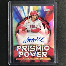 2021 Topps Chrome Anthony Rendon Prismic Power Autographs Red 2/5
