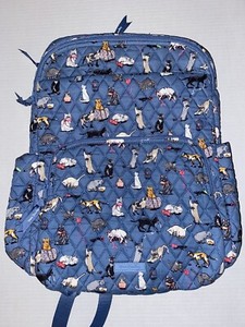 Vera Bradley Quilted Blue Cat Print - cat’s meow mini Backpack Vera Bradley | Bags | Vera Bradley Cats Meow Cat Kitten  main image 4