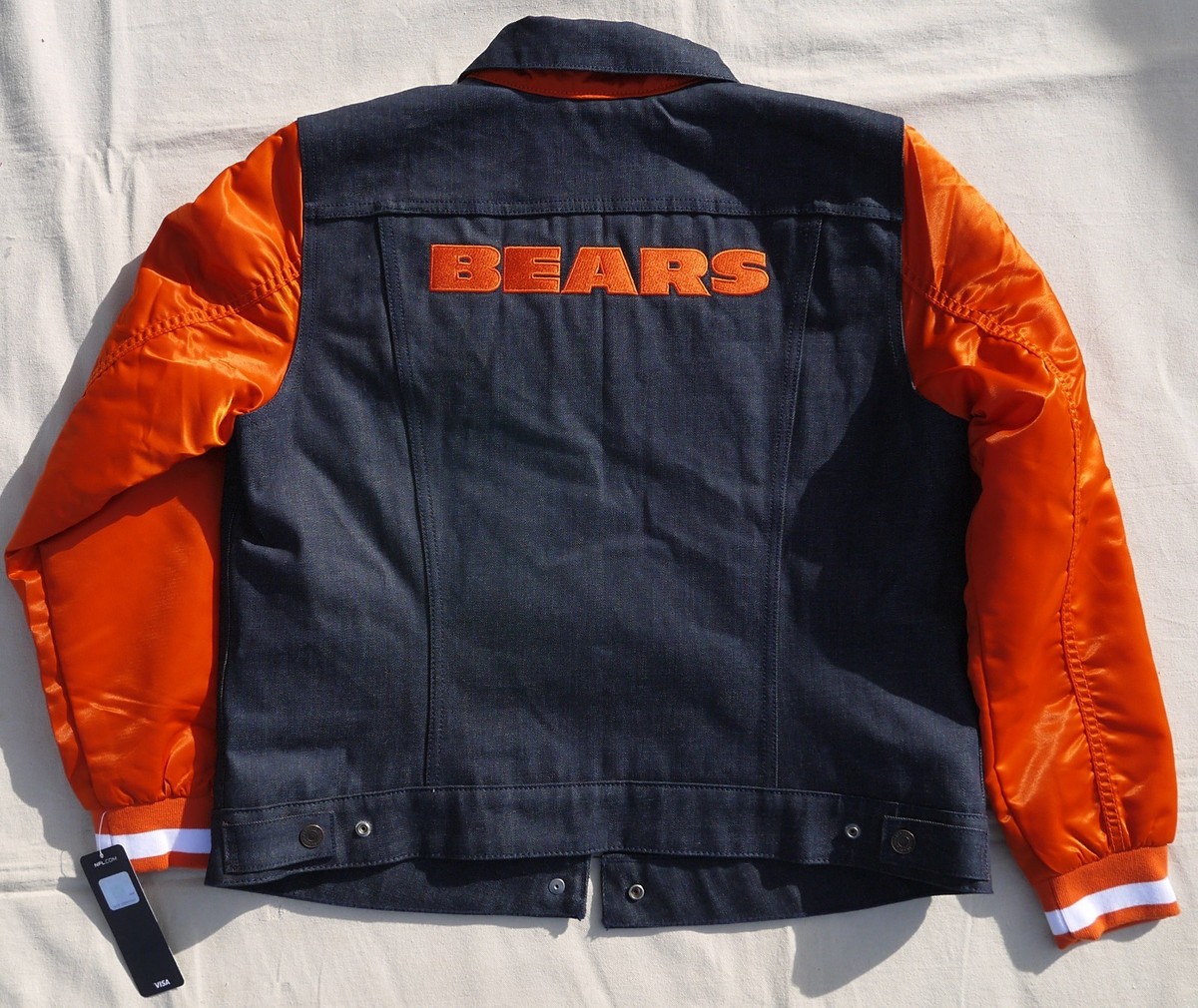 Levi's chicago BEARS デニムジャケット古着 Chicago Bears LEVIS Womens Denim Varsity Navy Jean Jacket