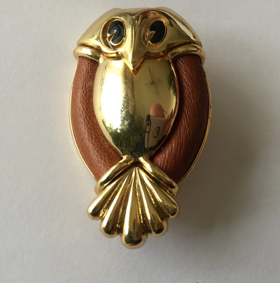 Broche Fleur Tulipe En Cuir Naturel - Création Artisanale Unique - Rouge Vif