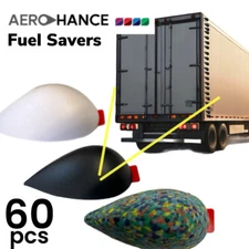 60 ct Black Self Stick AeroHance Airflow Fuel Economy For Semi Truck Trailers RV