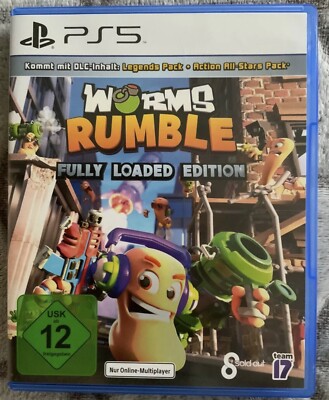 Worms Rumble / Fully Loaded Edition + DLC Wie Neu / Folie entfernt 