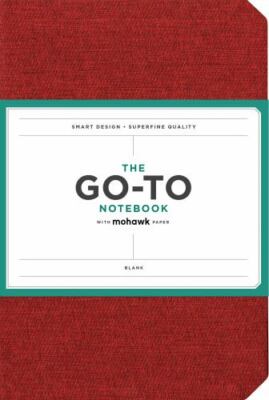 Go-To Notebook with Mohawk Paper, Brick Red Blank (Simple Blank Page Notebook, 