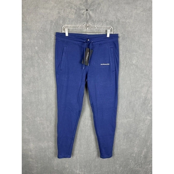 Alphalete Mens Essential Core Jogger Athletic Blue Size Large NWT