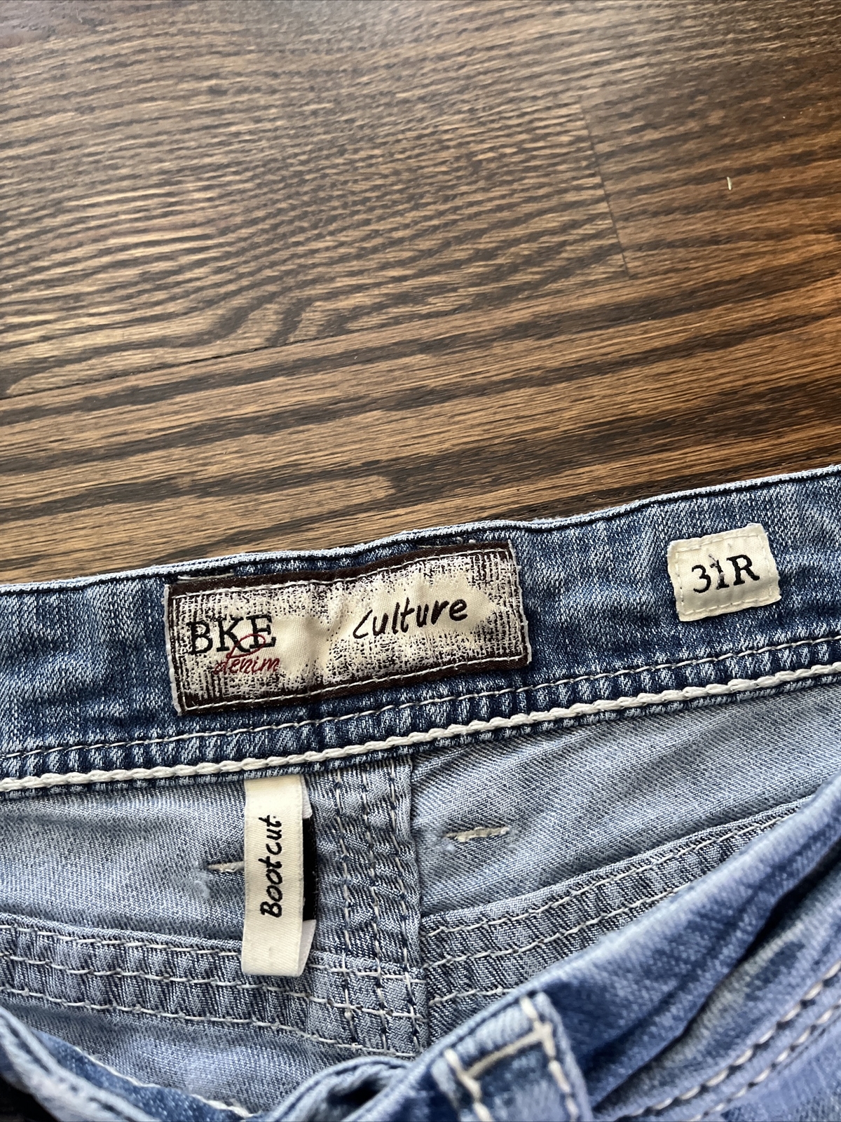 BKE Culture Jeans Womens 33x29.5 Boot Bootcut Light Wash Stretch Denim - View 5