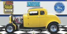 1932 FORD COUPE YELLOW MILNER AMERICAN GRAFFI...