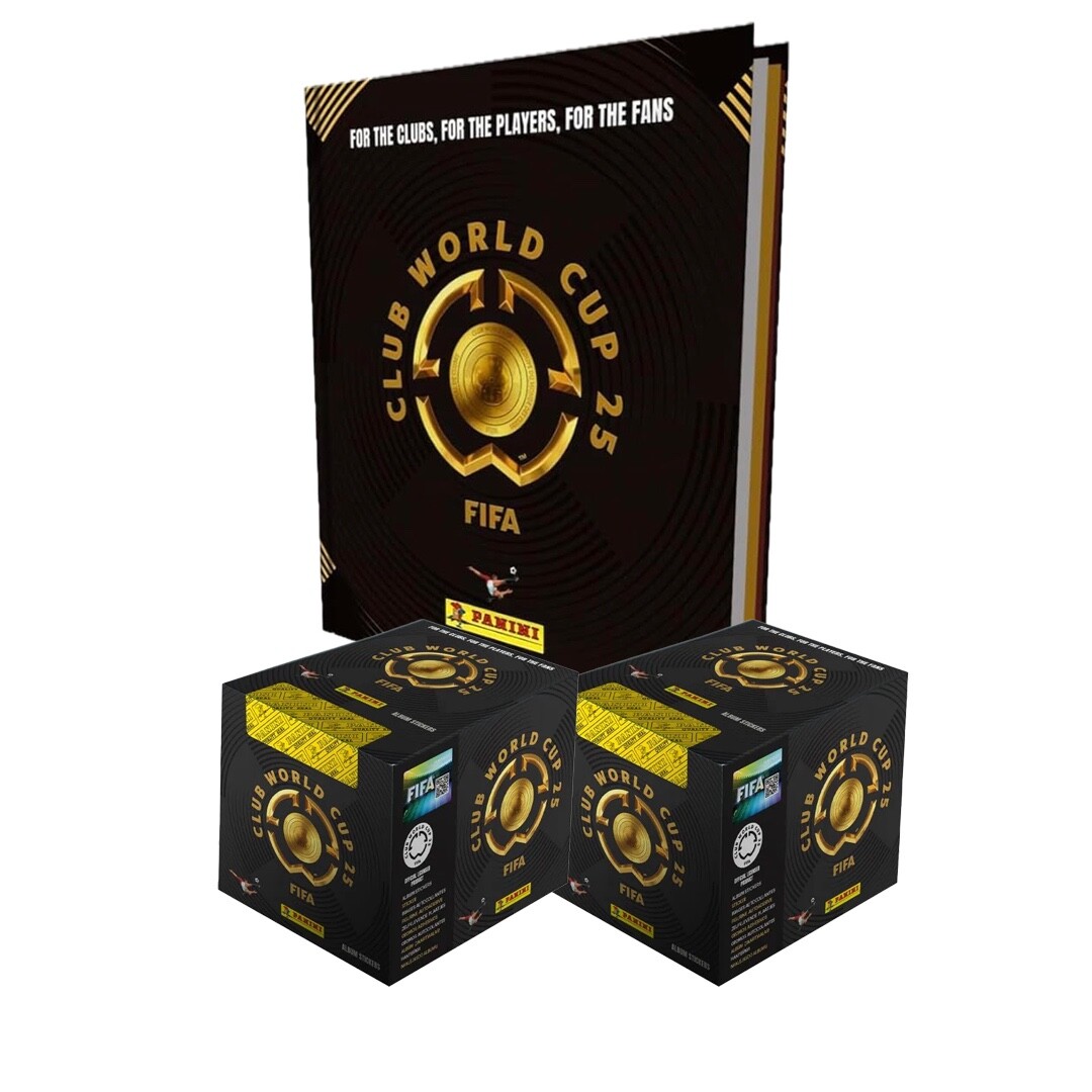 Panini World Club Cup 2025 Hard Cover Album + 2 sticker Box