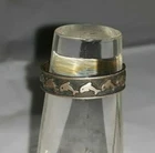 Vintage 925 Sterling Silver Pinky or Toe Ring w DOLPHINS Adjustable