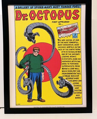 Spider-Man Dr Octopus by Steve Ditko 9x12 FRAMED Marvel Comics Vintage Art Print