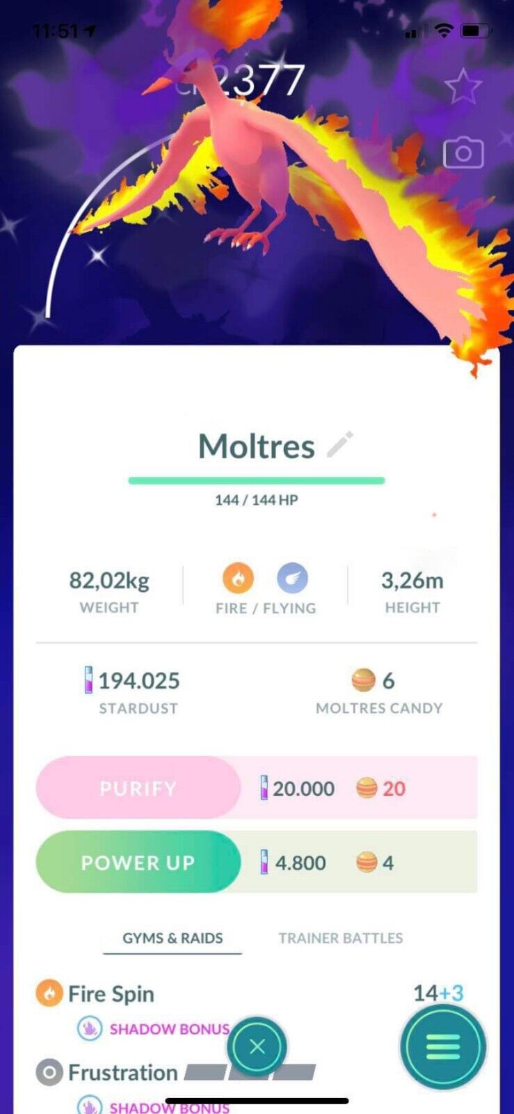 Shiny Shadow Moltres Caught! I've Always wanted THIS! (Pokémon GO) 