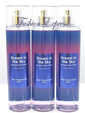 BATH  BODY WORKS DREAM IN THE SKY BODY MIST SPRAY 8 FL OZ LOT OF 3 PCS 